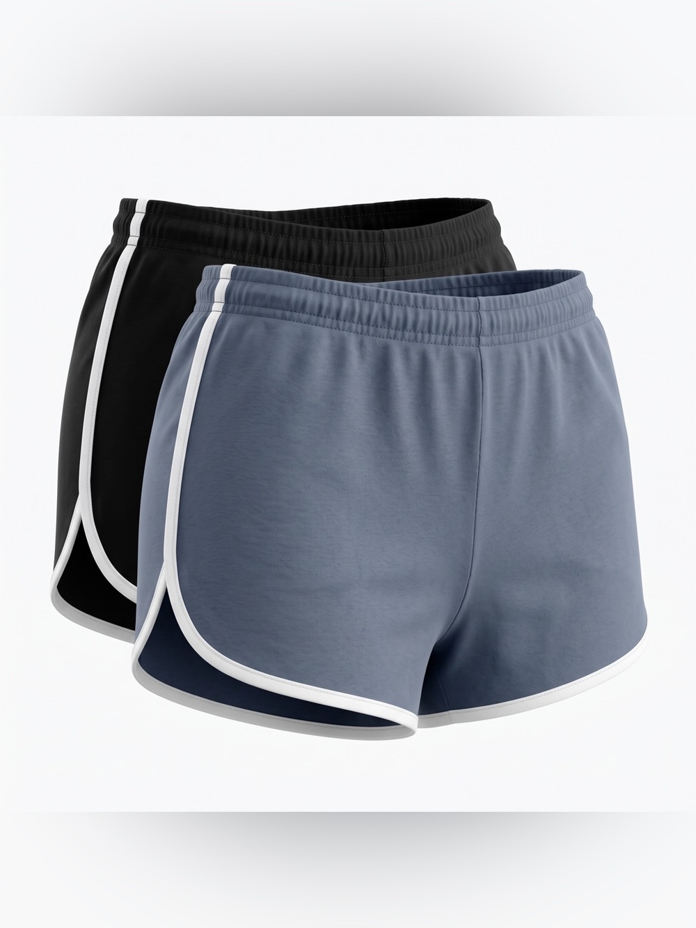 Aéropostale Set of Two Athletic Shorts Women's XL Navy Gray White Retro Tomboy